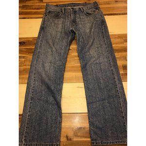 Levi's 569 Loose Straight Men's Faded Blue Denim Jeans 34X31